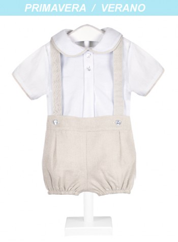 Conjunto pinocho bebé lino