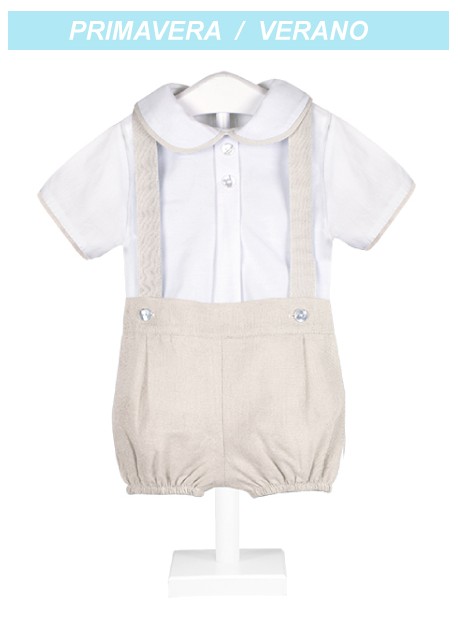 Conjunto pinocho bebé lino