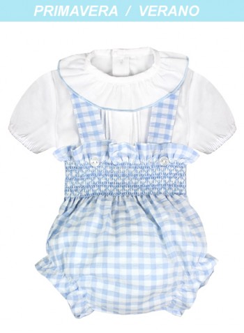 Conjunto bebé smock dos piezas