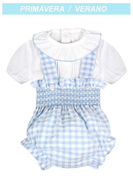 Conjunto bebé smock dos piezas