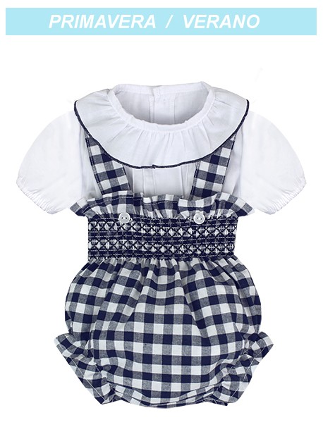 Conjunto bebé smock dos piezas