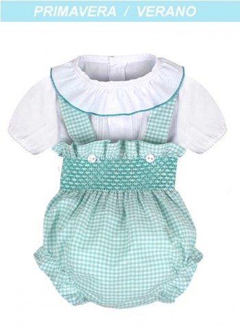 Conjunto bebé smock dos piezas