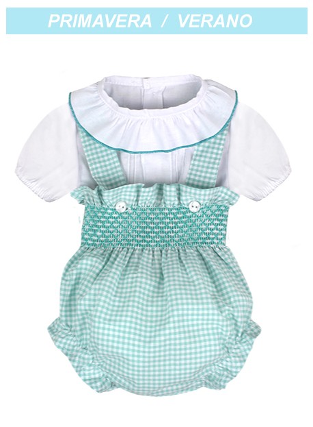 Conjunto bebé smock dos piezas