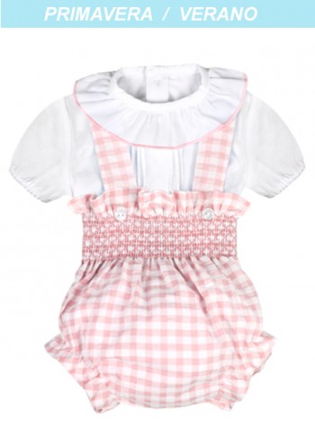 Conjunto bebé smock dos piezas