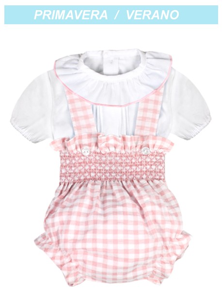 Conjunto bebé smock dos piezas